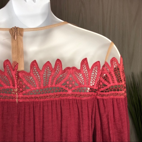 tea & cup Lace Tulle Sheer Romper - Picture 5 of 5